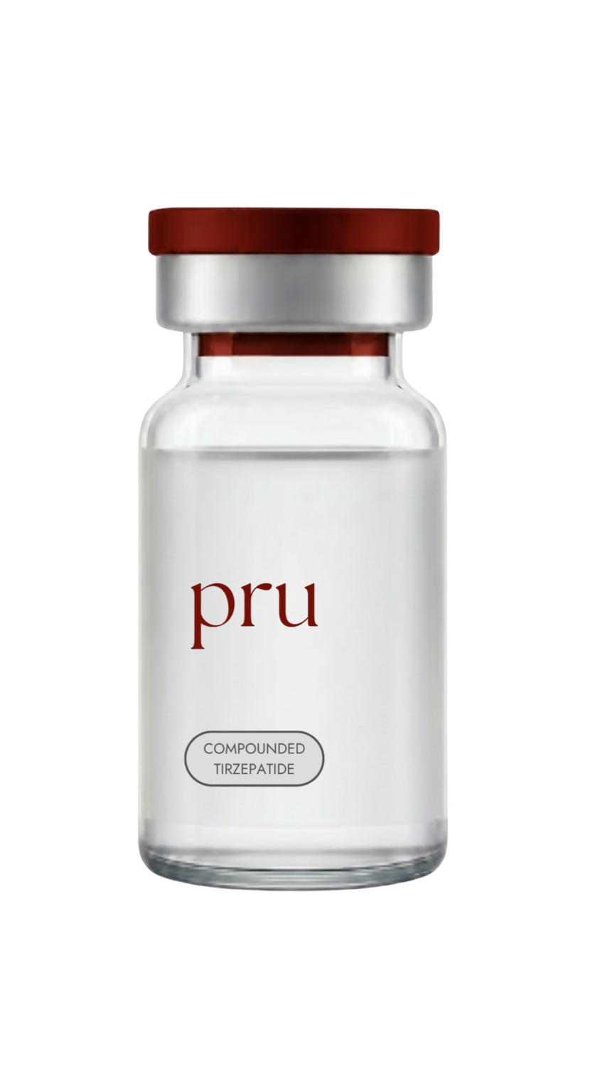 Pru compounded peptide therapy vial from FDA-regulated pharmacy